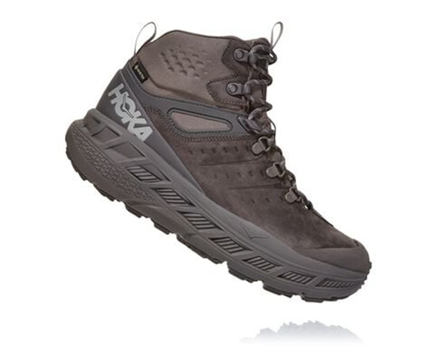 Hoka One One Hiking Boots Mens Brown - Stinson Mid GORE-TEX - 30947RNDM